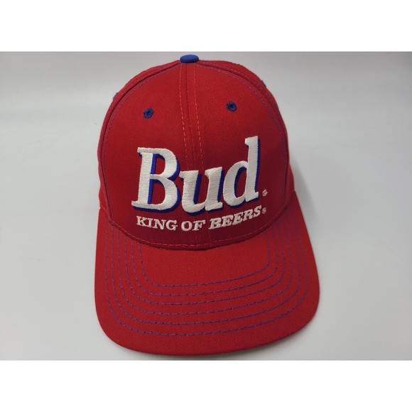 Budweiser Other - Vintage Budweiser Bud King of Beers 1995 Anheuser-Busch Snapback Hat Cap Men Red